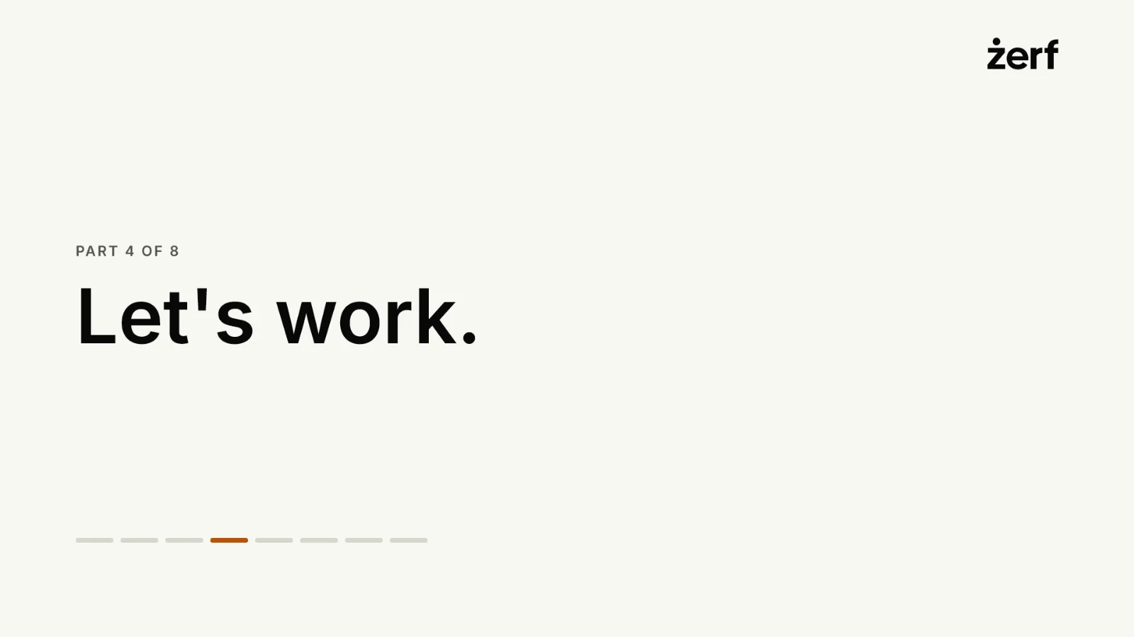 Slide 10: Let's work.