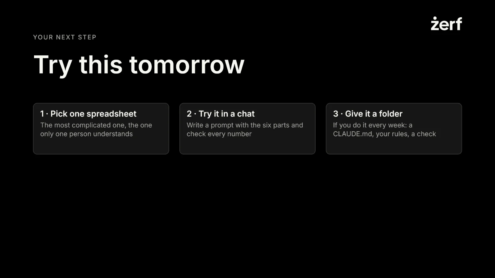 Slide 36: Try this tomorrow