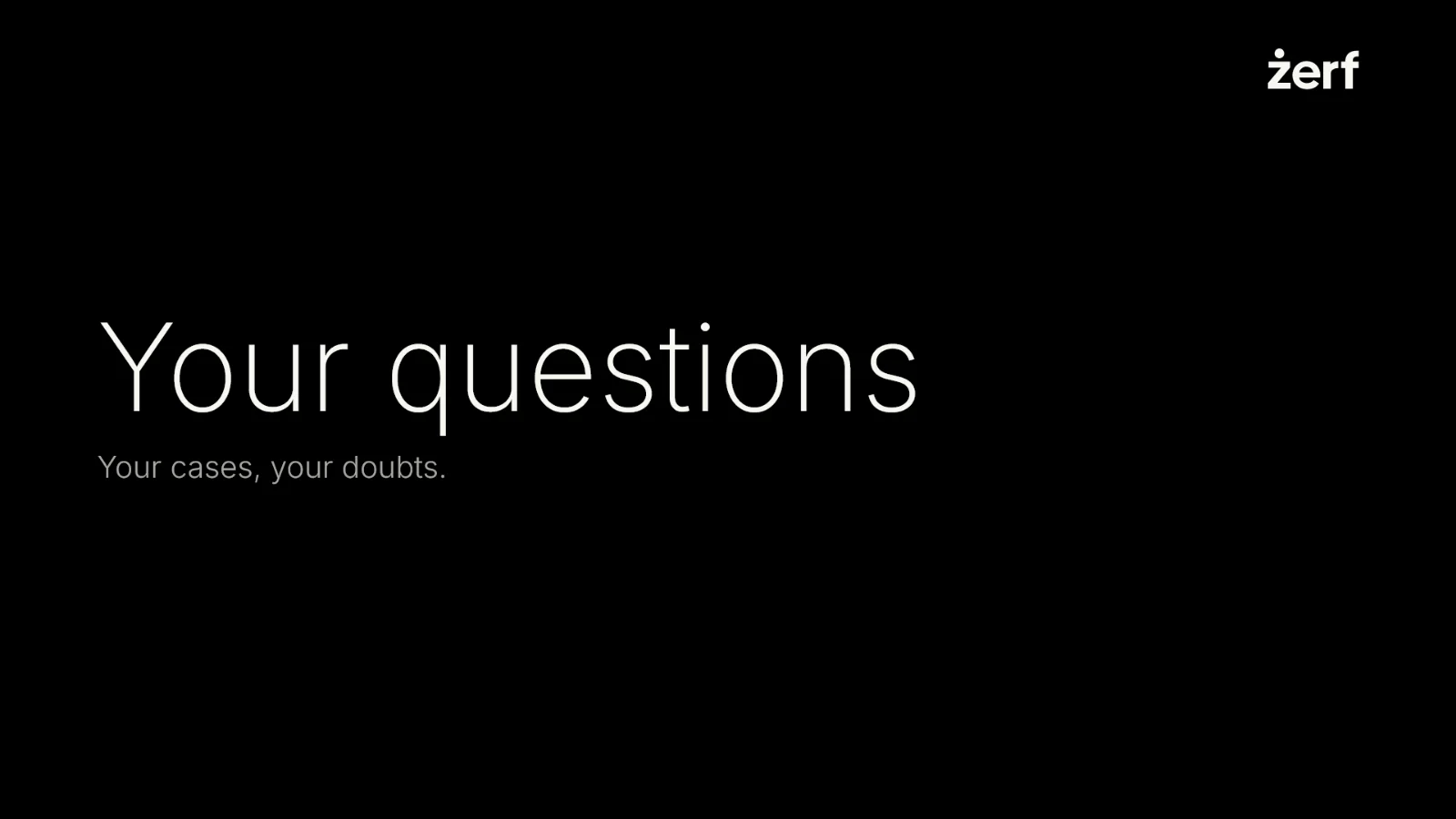 Slide 38: Your questions